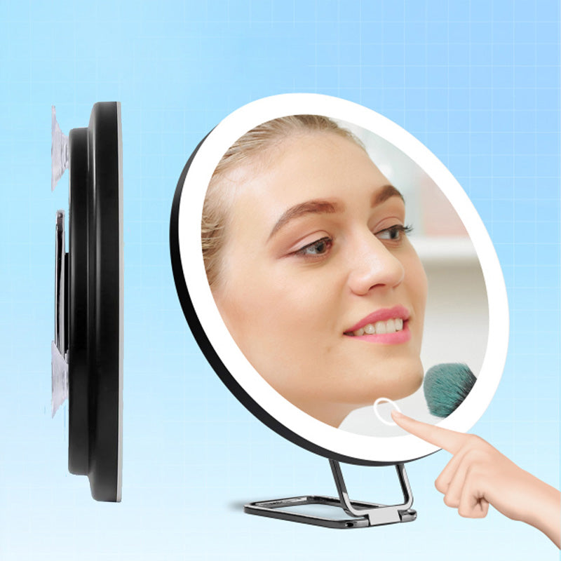 Makeup Mirror 30x Magnification Dimmable LED & USB-C Rechargeable