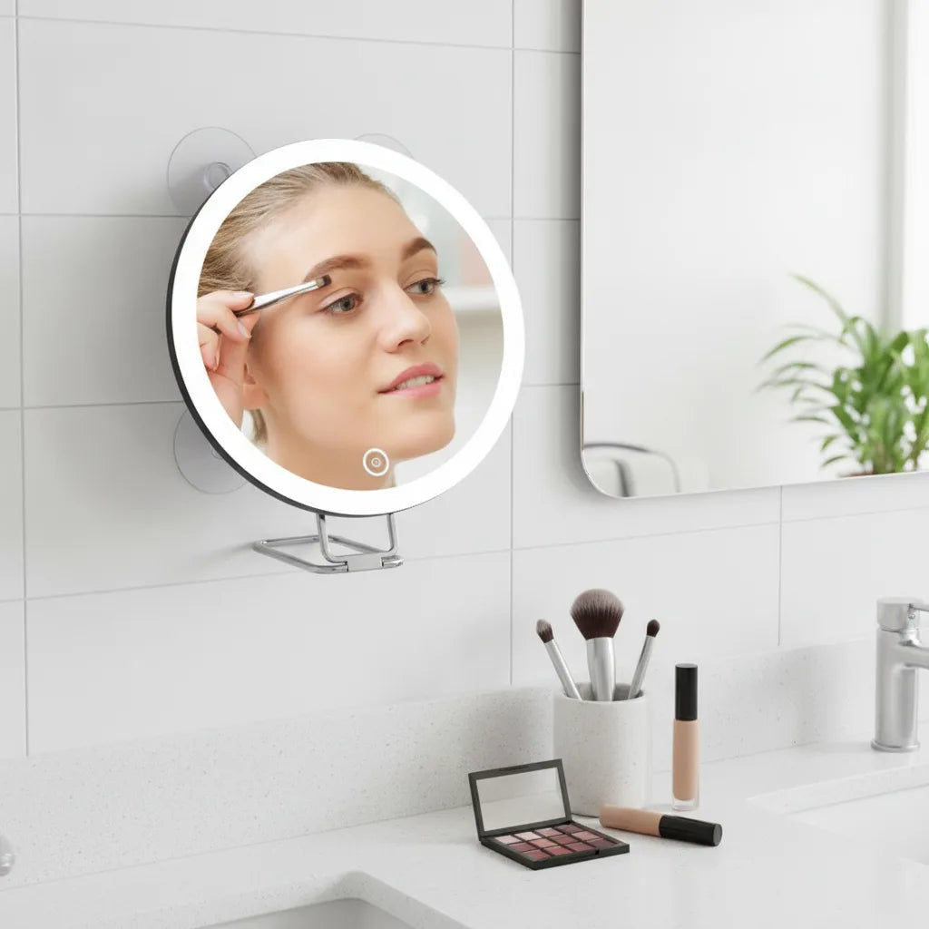 Makeup Mirror 30x Magnification Dimmable LED & USB-C Rechargeable