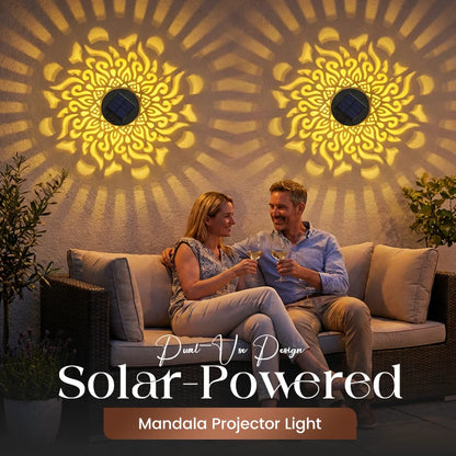 Mandala Projector Solar-Powered Auto Dusk Sensor IP65 Waterproof