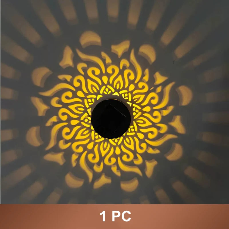 Mandala Projector Solar-Powered Auto Dusk Sensor IP65 Waterproof
