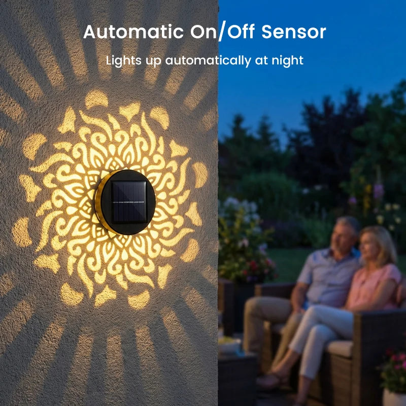 Mandala Projector Solar-Powered Auto Dusk Sensor IP65 Waterproof