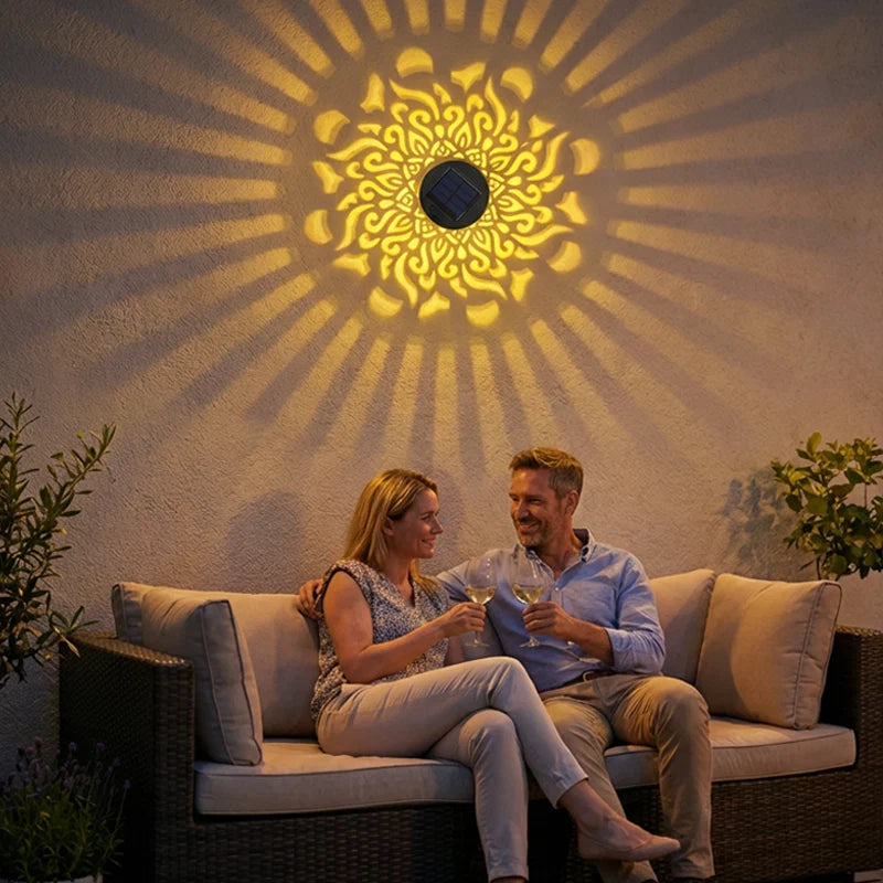 Mandala Projector Solar-Powered Auto Dusk Sensor IP65 Waterproof