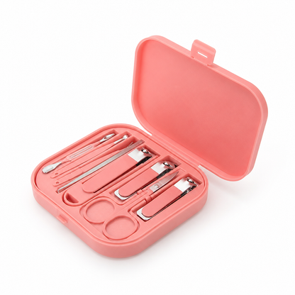 Manicure Set Stainless Steel 6-Piece Hard-Shell Case
