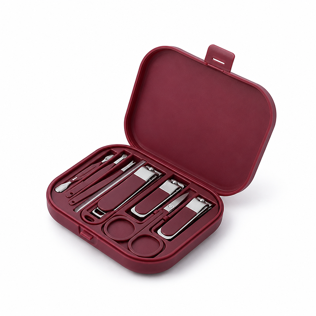 Manicure Set Stainless Steel 6-Piece Hard-Shell Case