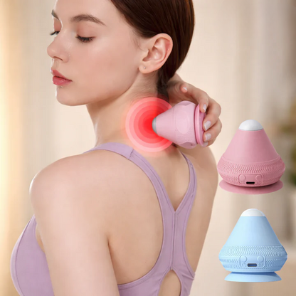 Massage Ball Heat & Vibration Suction Cup USB Rechargeable