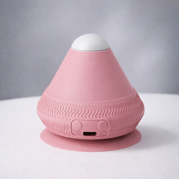 Massage Ball Heat & Vibration Suction Cup USB Rechargeable