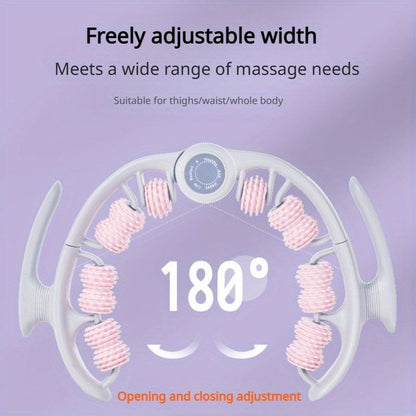 Massage Roller 14 Textured Rollers Ergonomic Clamp