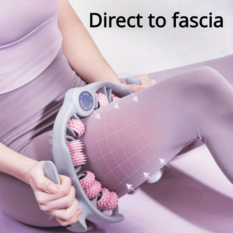 Massage Roller 14 Textured Rollers Ergonomic Clamp