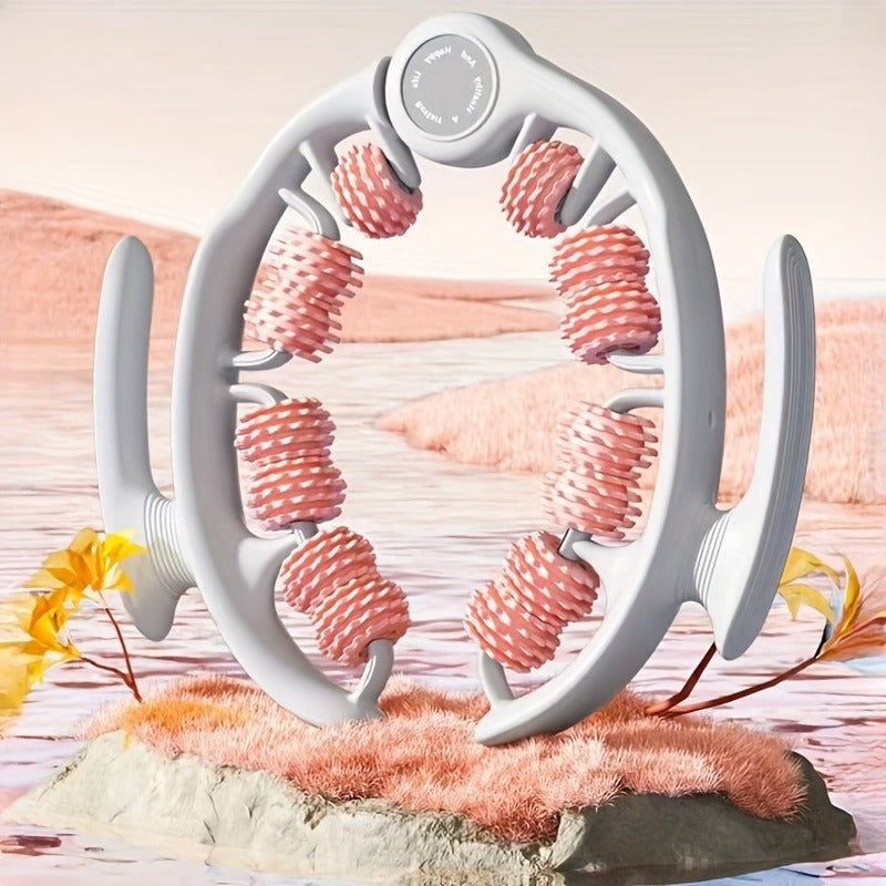 Massage Roller 14 Textured Rollers Ergonomic Clamp