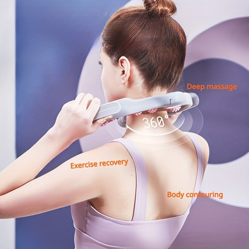 Massage Roller 14 Textured Rollers Ergonomic Clamp