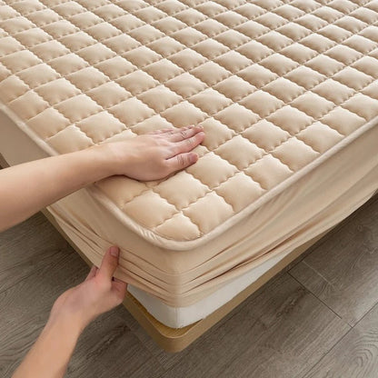 Mattress Protector Quilted Fitted Breathable Waterproof 30cm Deep Pocket