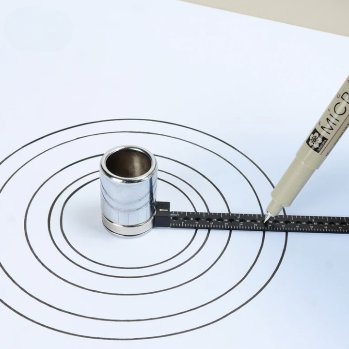Measuring Ruler 6-in-1 Compact Stainless Steel