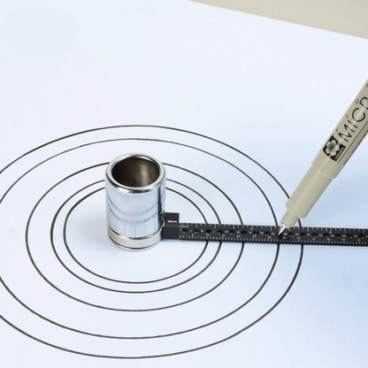 Measuring Ruler 6-in-1 Compact Stainless Steel