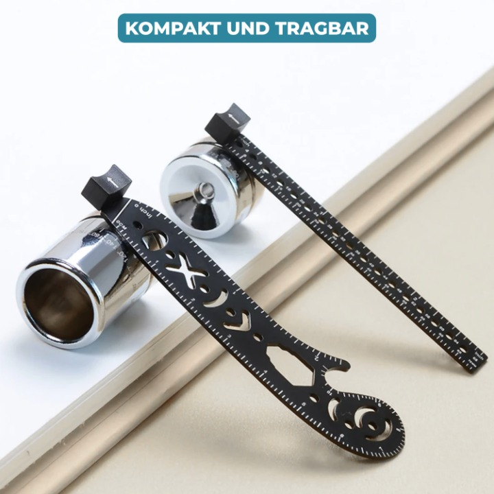 Measuring Ruler 6-in-1 Compact Stainless Steel