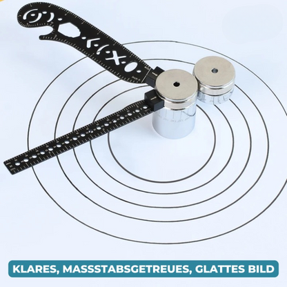 Measuring Ruler 6-in-1 Compact Stainless Steel