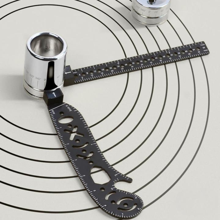 Measuring Ruler 6-in-1 Compact Stainless Steel