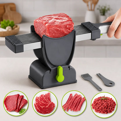 Meat Slicer Set Comb Blade Guide & Locking Base