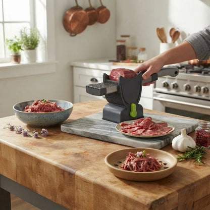 Meat Slicer Set Comb Blade Guide & Locking Base