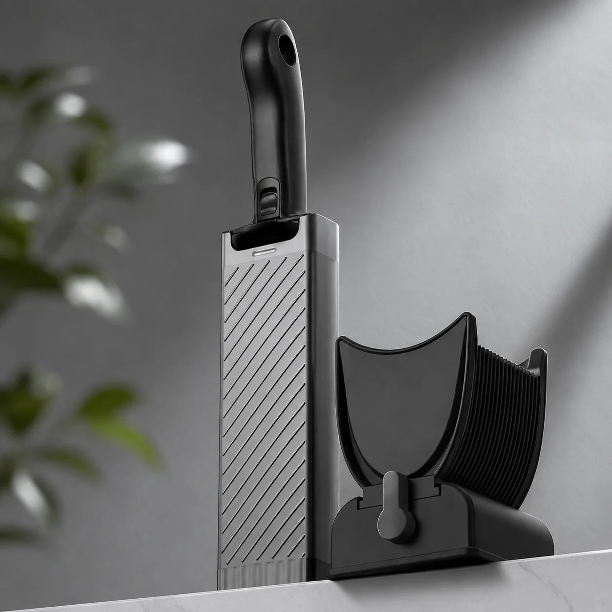 Meat Slicer Set Comb Blade Guide & Locking Base