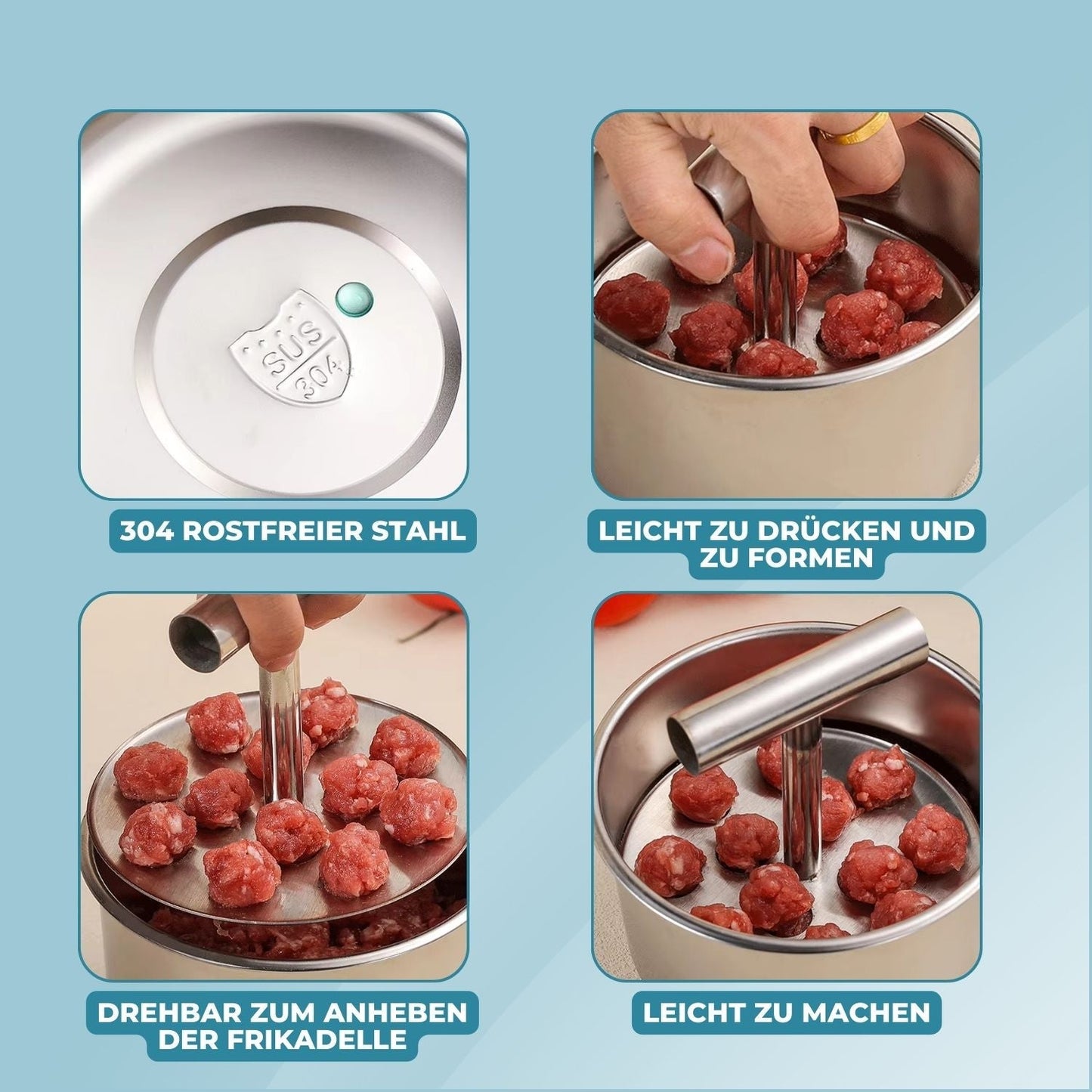 Meatball Mold 304 Stainless Steel 6 Or 12 Holes