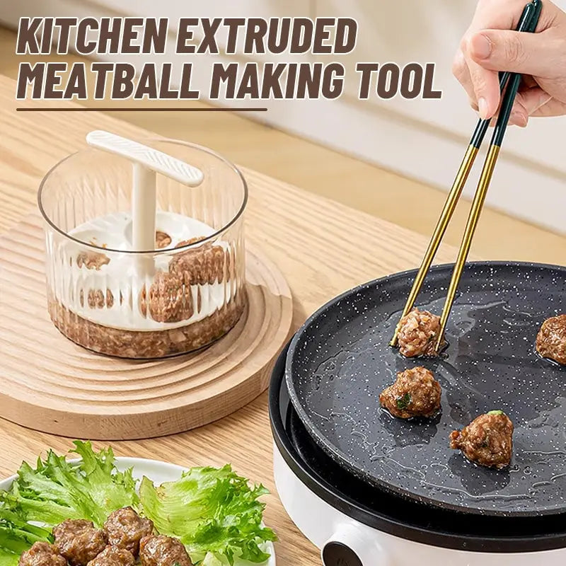 Meatball Press Clear Glass Forms 8-12 Meatballs
