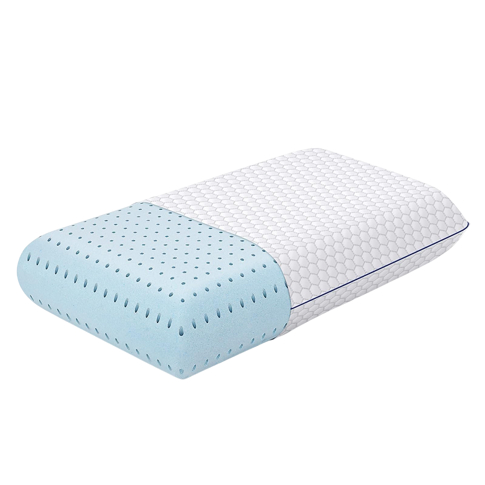 Memory Foam Neck Pillow Ergonomic Cooling Gel Washable Cover