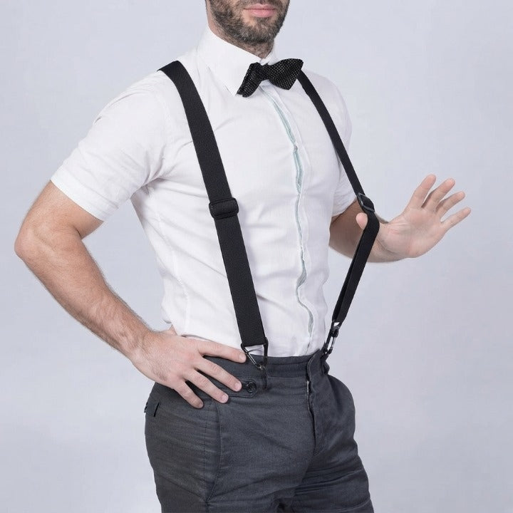 Men's Suspenders 4-Clip Non-Slip Adjustable