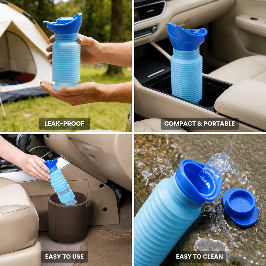 Men's Travel Urinal Collapsible Leak-Proof 750ml
