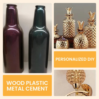 Metallic Paint Reflective Gloss Water-Soluble Brush Included