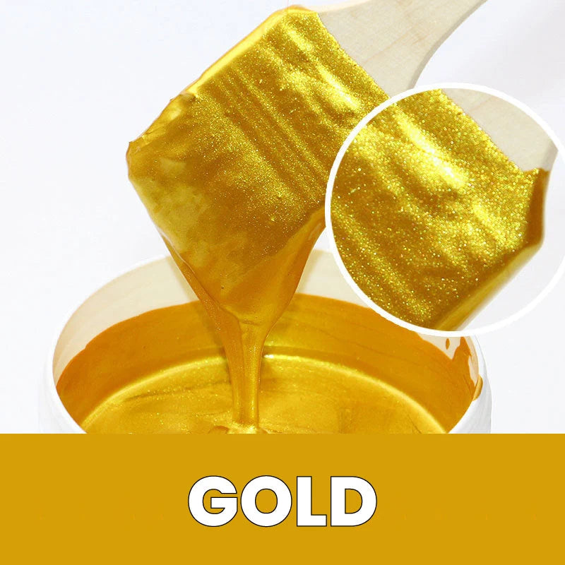 Metallic Paint Reflective Gloss Water-Soluble Brush Included