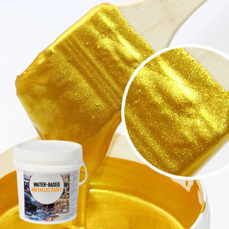 Metallic Paint Reflective Gloss Water-Soluble Brush Included