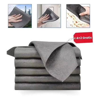 Microfiber Cleaning Cloths Lint-Free & Highly Absorbent Pack of 6