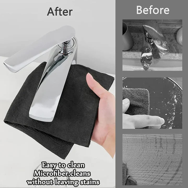 Microfiber Cleaning Cloths Streak-Free Highly Absorbent Set of 5