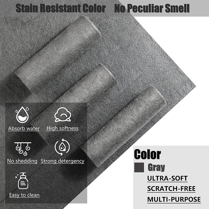 Microfiber Cleaning Cloths Streak-Free Highly Absorbent Set of 5
