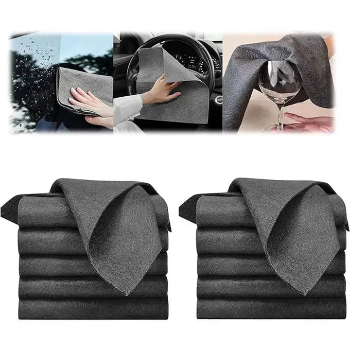 Microfiber Cleaning Cloths Ultra-Absorbent & Streak-Free 10 Pack