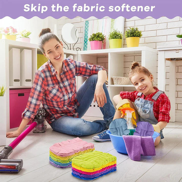 Microfiber Cleaning Pads Soft Loop Machine Washable 5-Pack