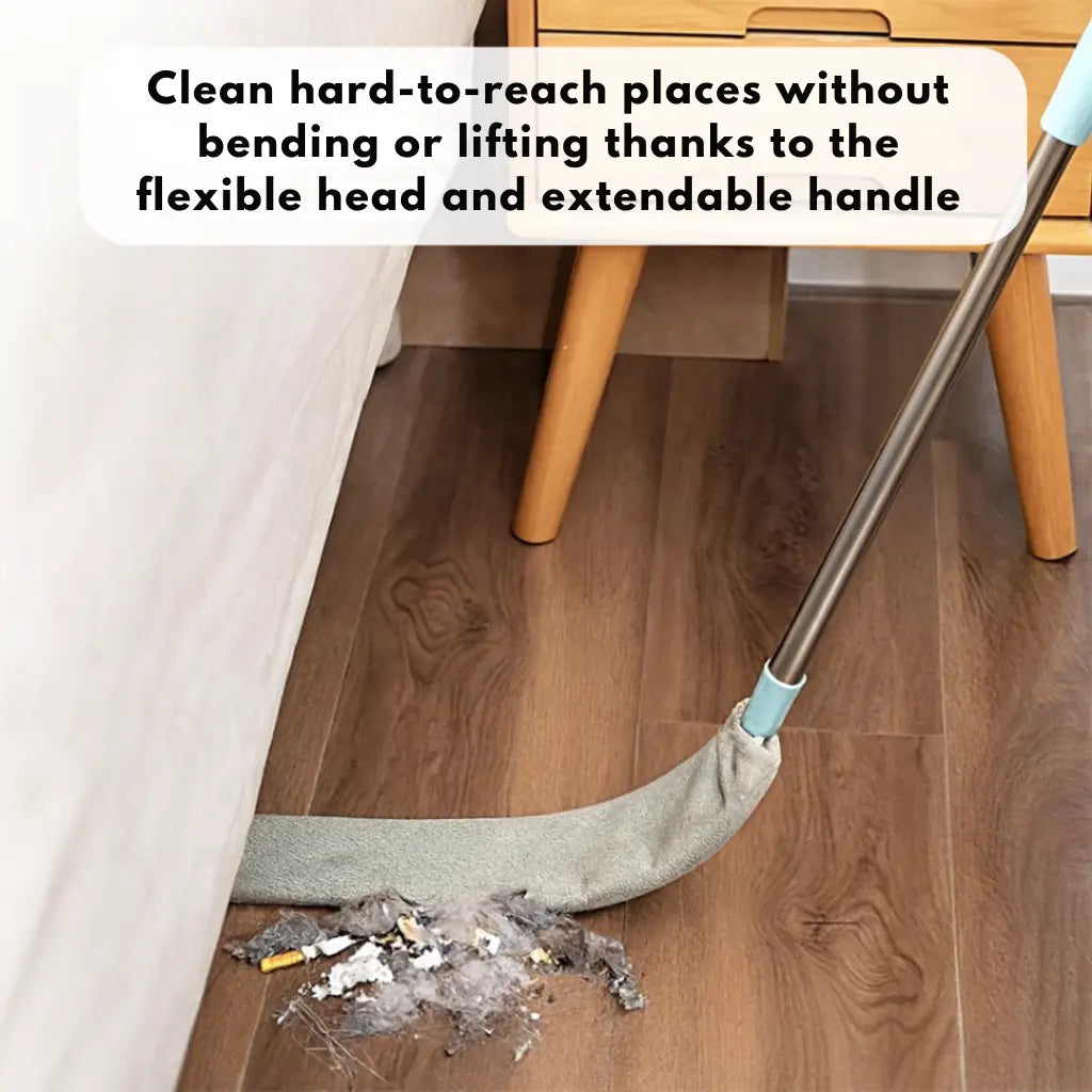 Microfiber Duster Extendable Stainless Steel Handle Machine-Washable Covers
