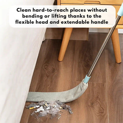 Microfiber Duster Extendable Stainless Steel Handle Machine-Washable Covers