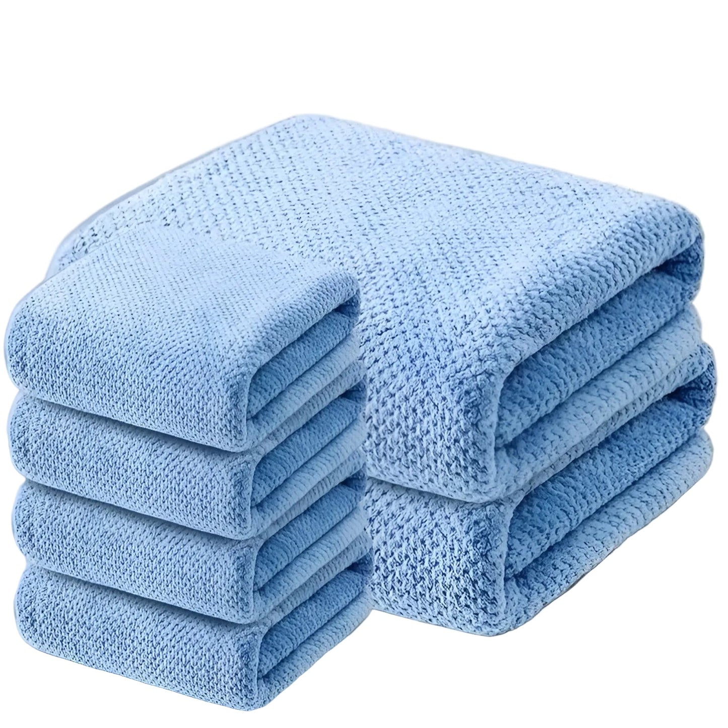 Microfiber Towel Set Ultra-Absorbent & Quick-Drying Six-Piece