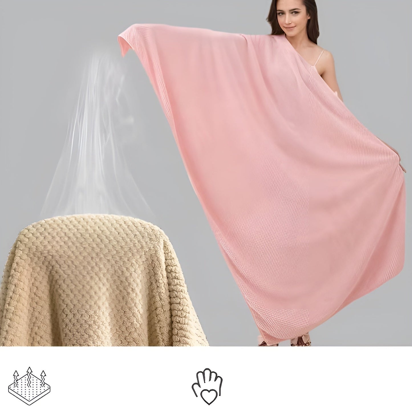 Microfiber Towel Set Ultra-Absorbent & Quick-Drying Six-Piece