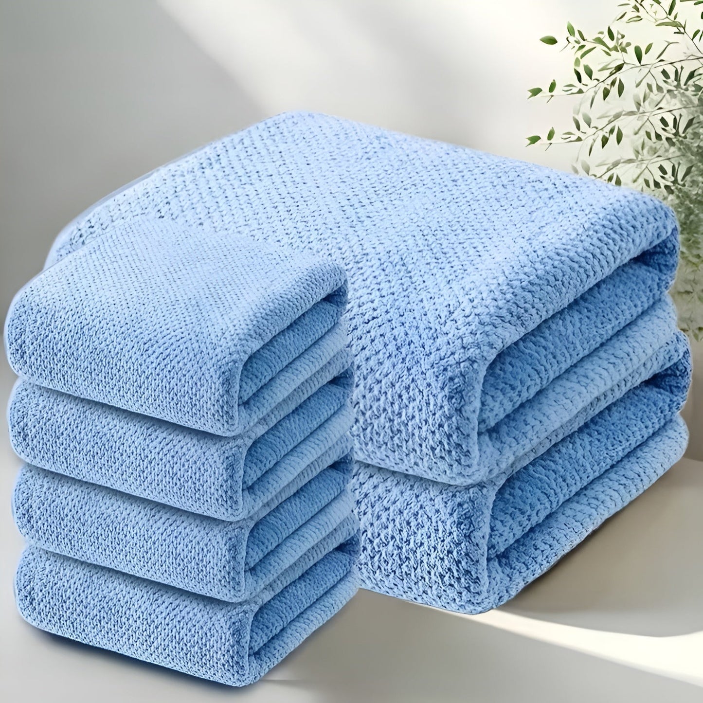Microfiber Towel Set Ultra-Absorbent & Quick-Drying Six-Piece