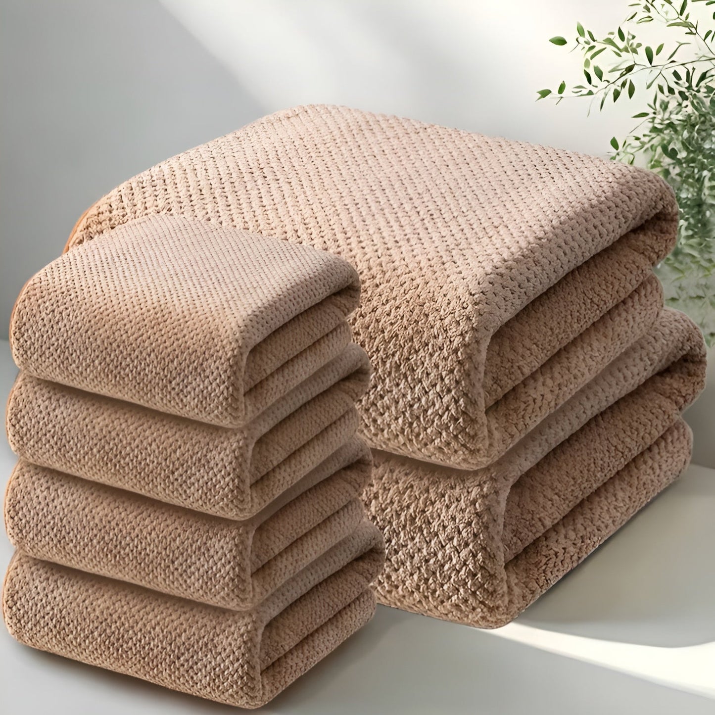 Microfiber Towel Set Ultra-Absorbent & Quick-Drying Six-Piece