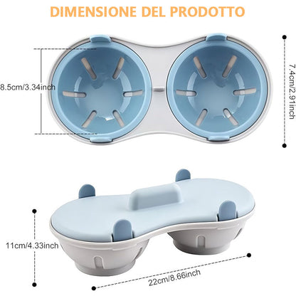 Microwave Egg Cooker Two-Layer Water Bath Two-Egg Capacity