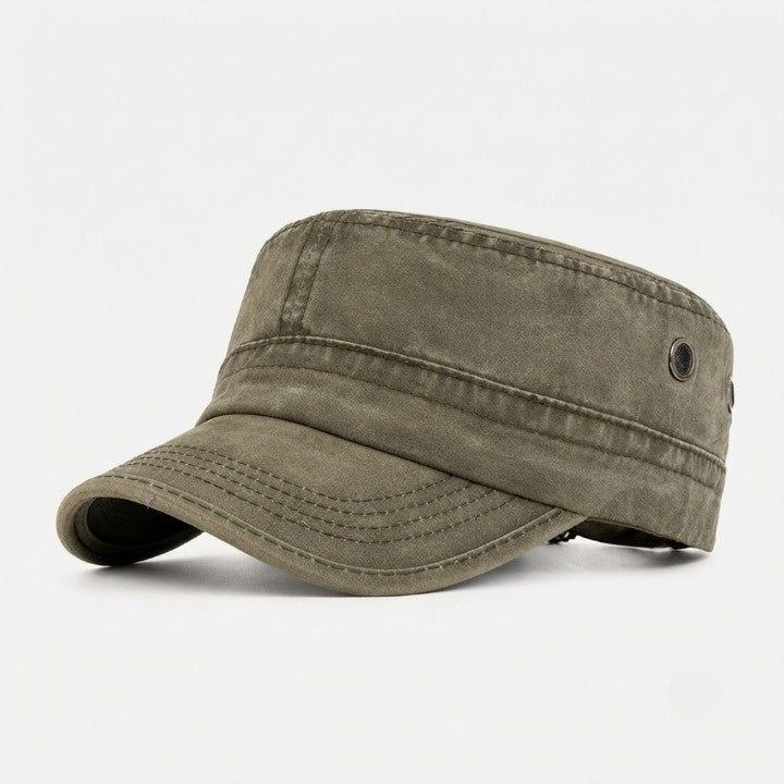 Military Cap Breathable Cotton Adjustable Metal Buckle