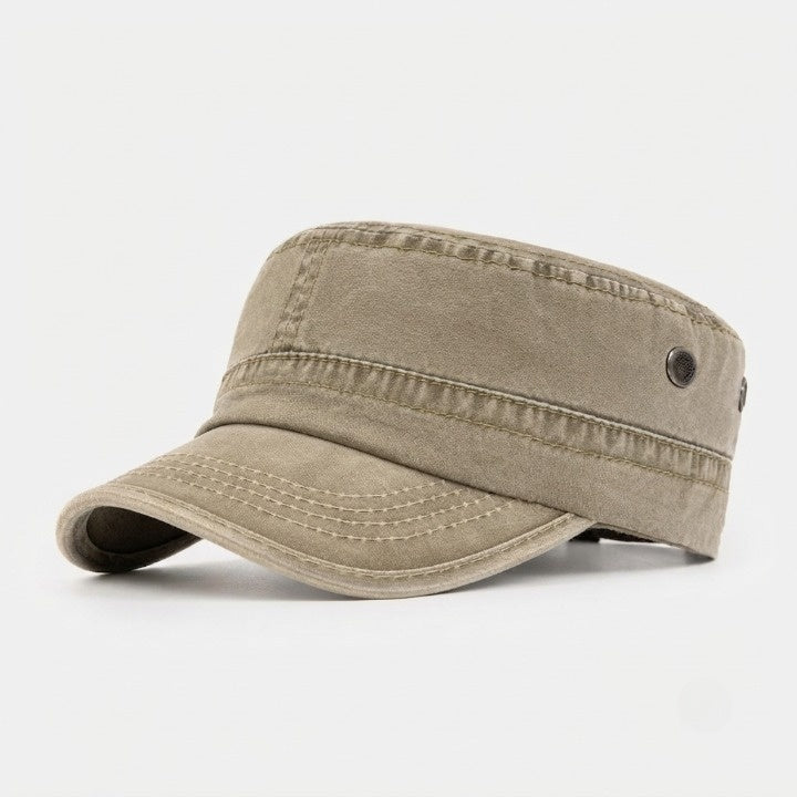 Military Cap Breathable Cotton Adjustable Metal Buckle
