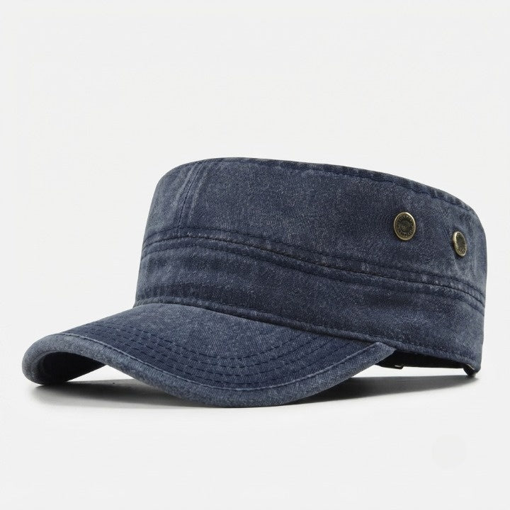 Military Cap Breathable Cotton Adjustable Metal Buckle