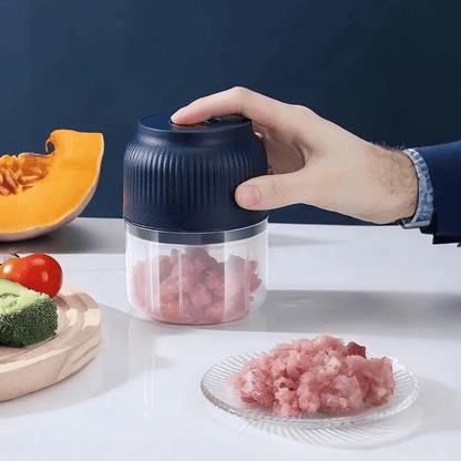 Mini Chopper USB Rechargeable Stainless Steel Blades 300ml Capacity
