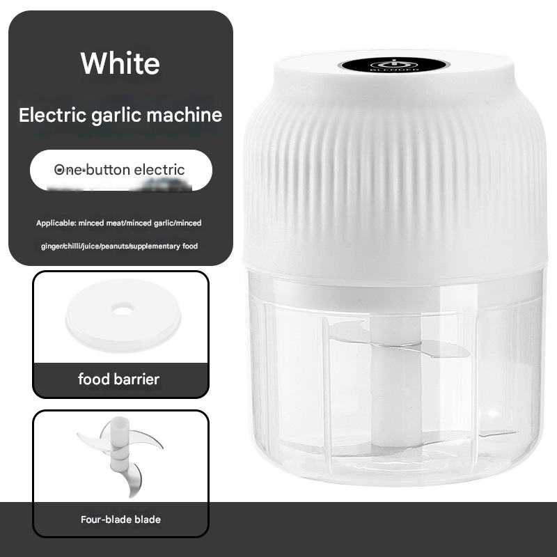 Mini Chopper USB Rechargeable Stainless Steel Blades 300ml Capacity
