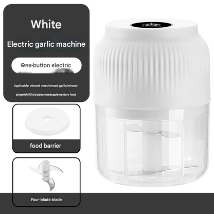 Mini Chopper USB Rechargeable Stainless Steel Blades 300ml Capacity