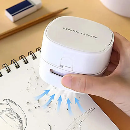 Mini Desktop Vacuum 360° Suction Cordless Quiet